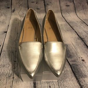 GAP Silver Pointy Flat Shoes